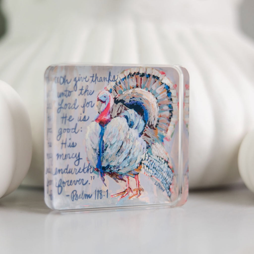 Psalm 118:1 Thanksgiving Scripture Block