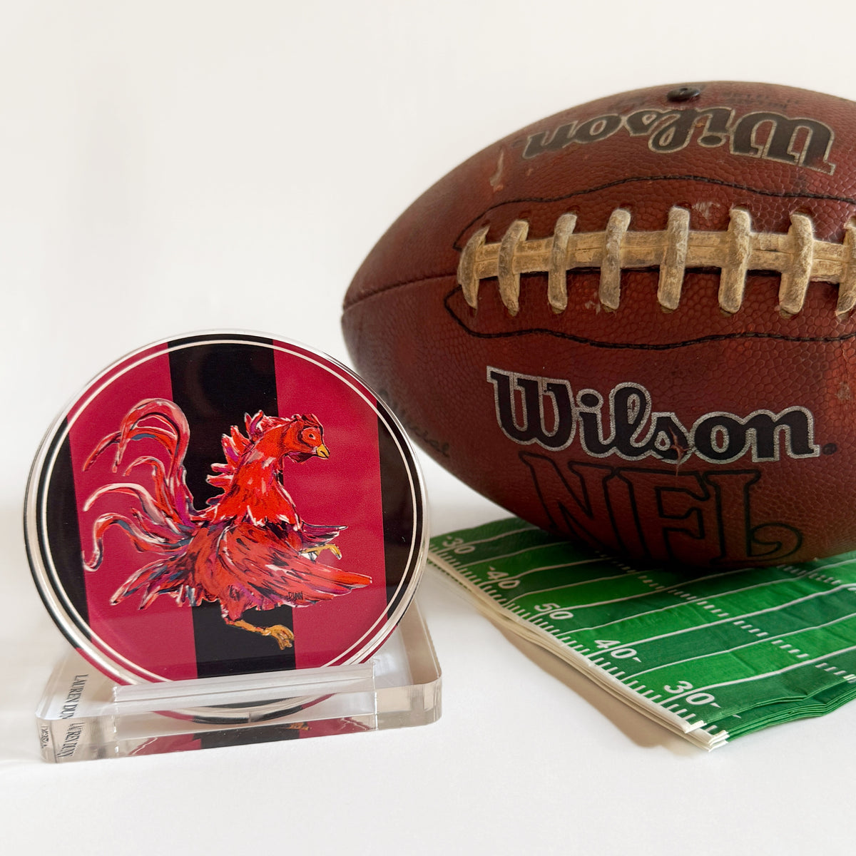 SOUTHERN ROOSTER GAME DAY COASTER SET