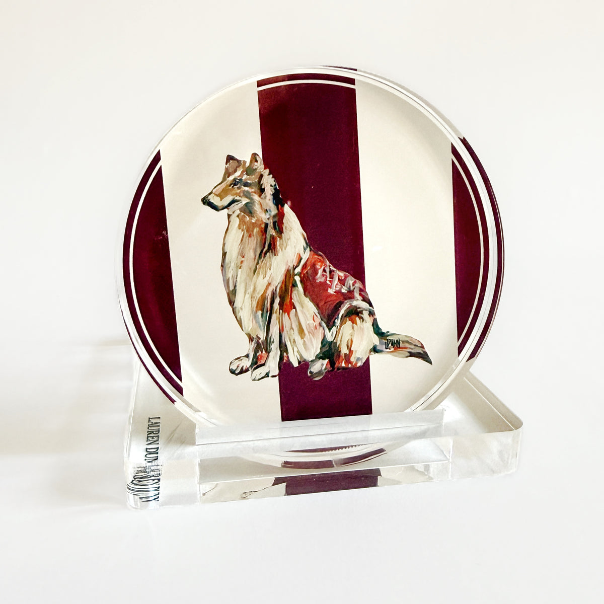 COLLIE GAME DAY COASTER SET