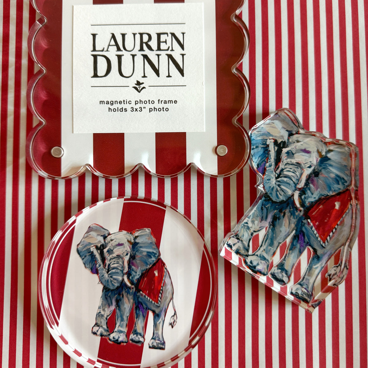 ELEPHANT GAME DAY COASTER SET