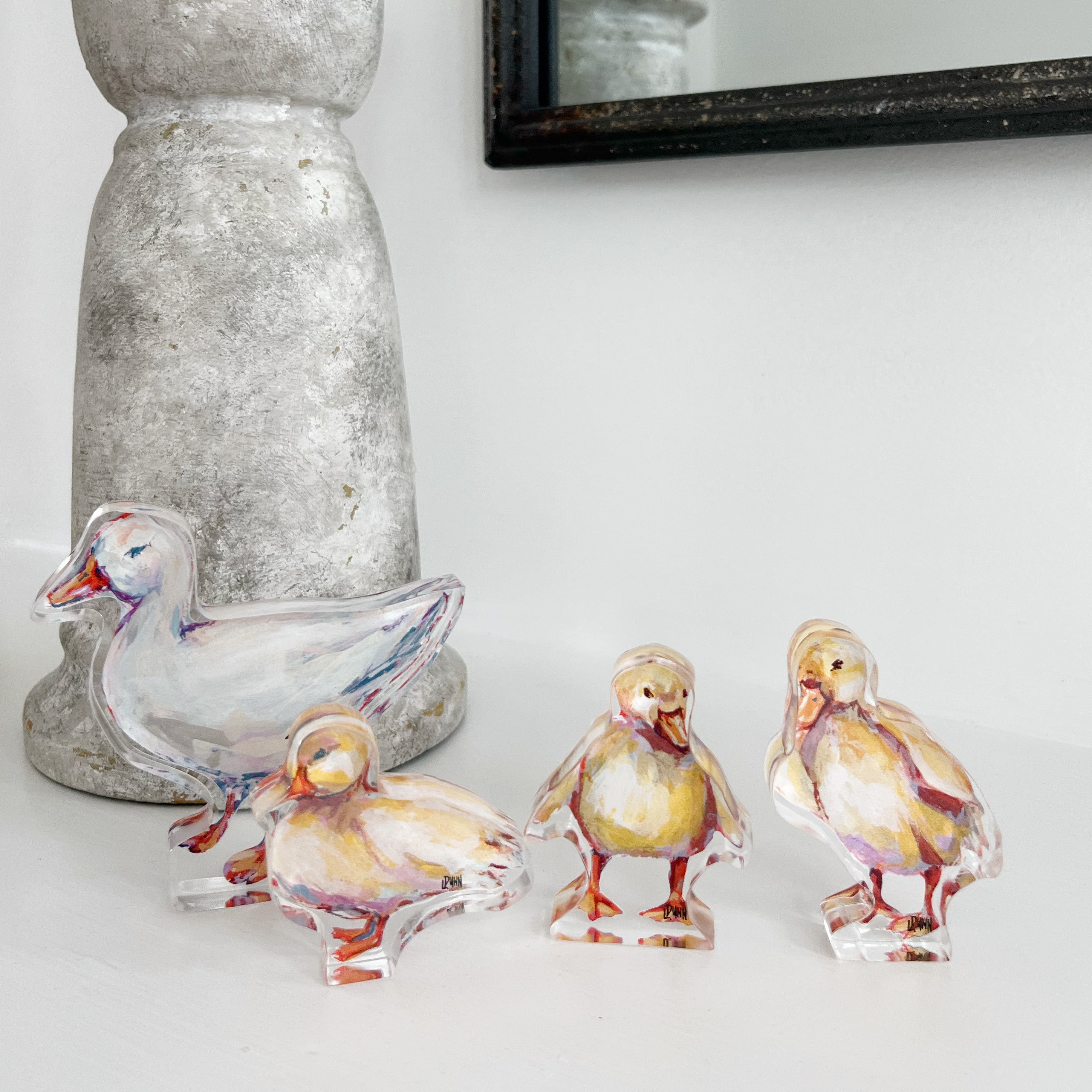 Mama Duck + Ducklings Acrylic Collection