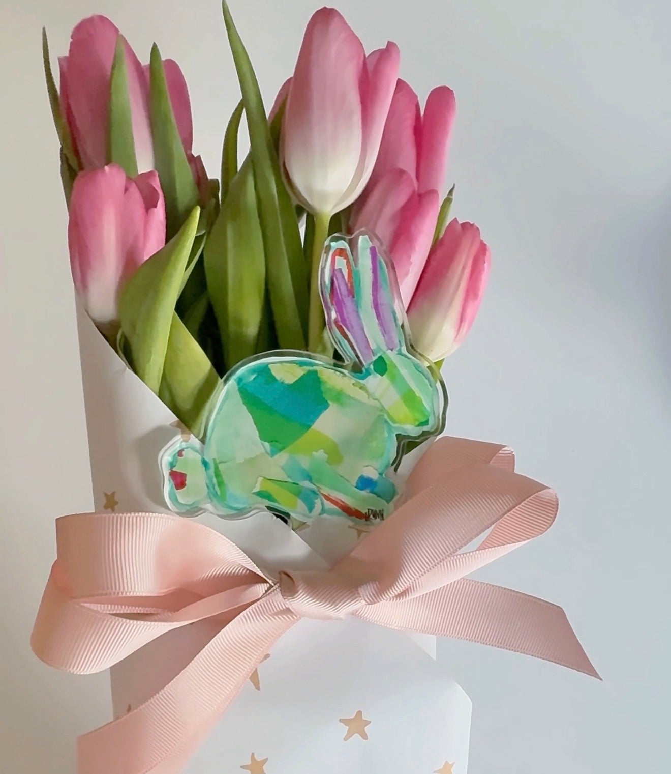 GREEN BUNNY PLANT STICK