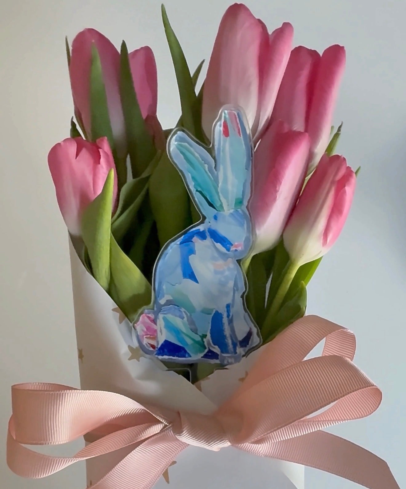 BLUE BUNNY PLANT STICK