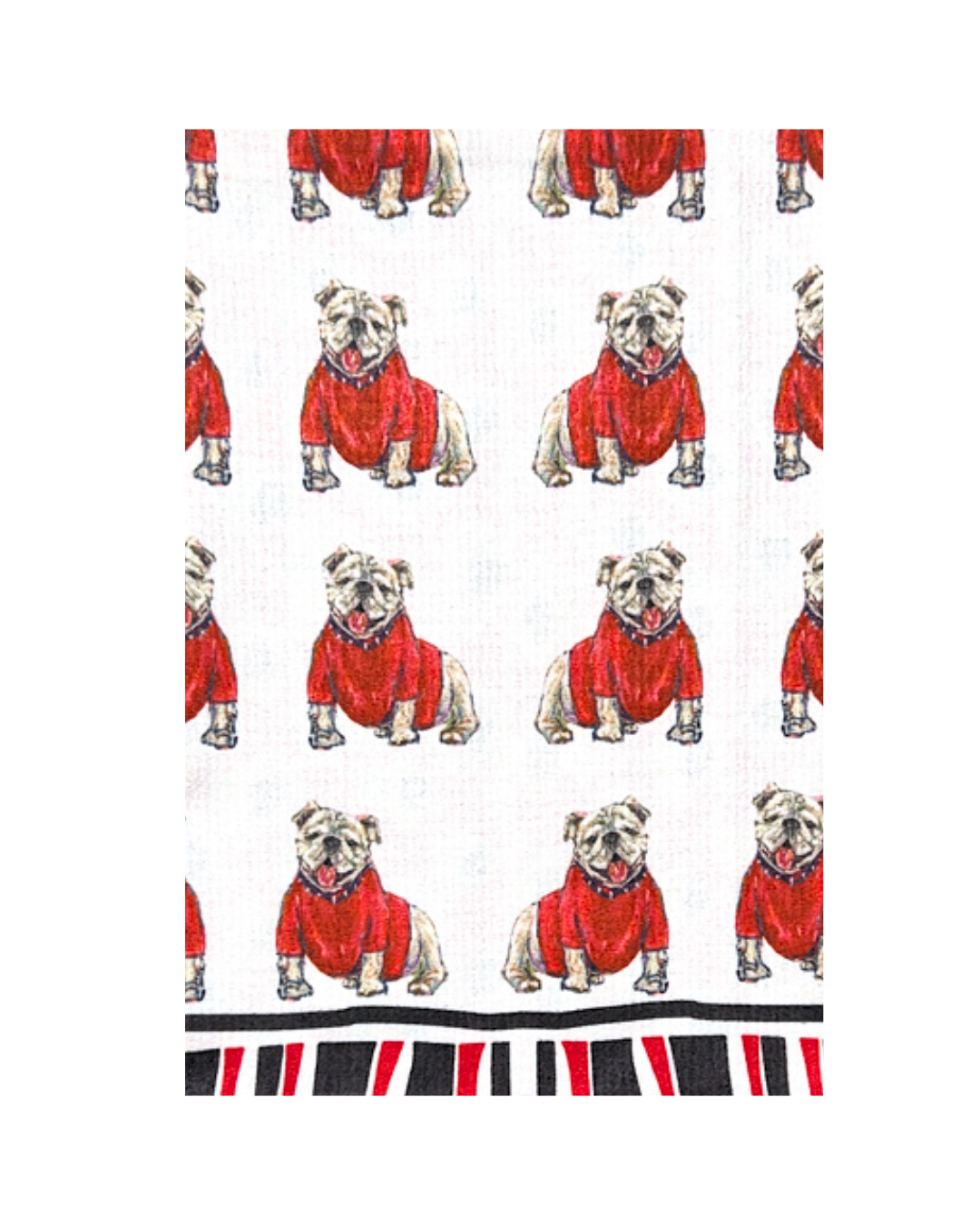 Game Day Bulldog Tea Towel