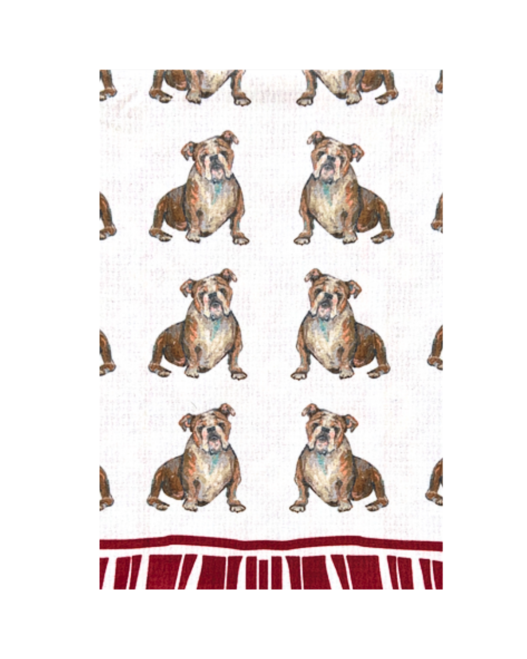 Game Day Bulldog in Starkville Tea Towel