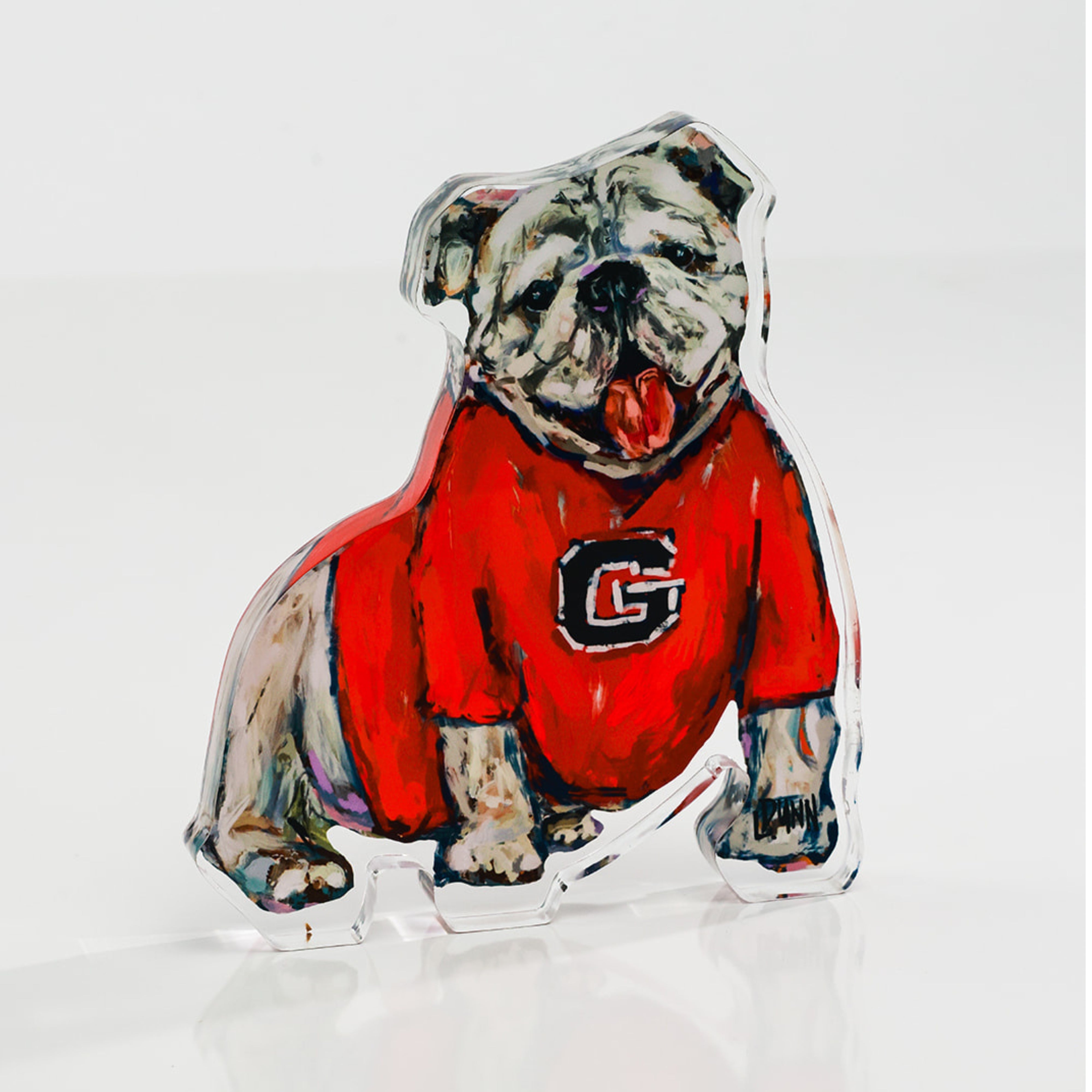 GEORGIA "G" ACRYLIC GAMEDAY BULLDOG