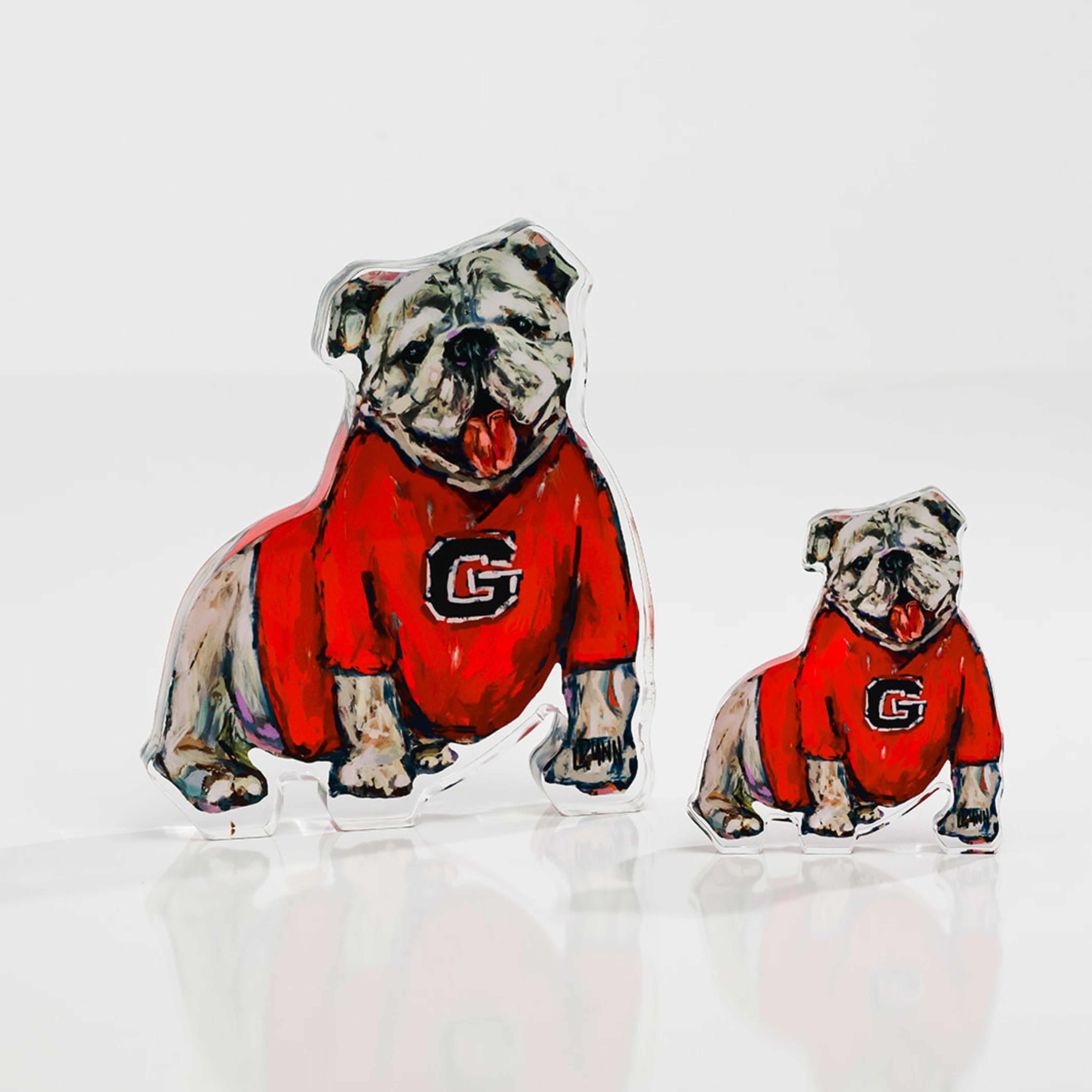 GEORGIA "G" ACRYLIC GAMEDAY BULLDOG