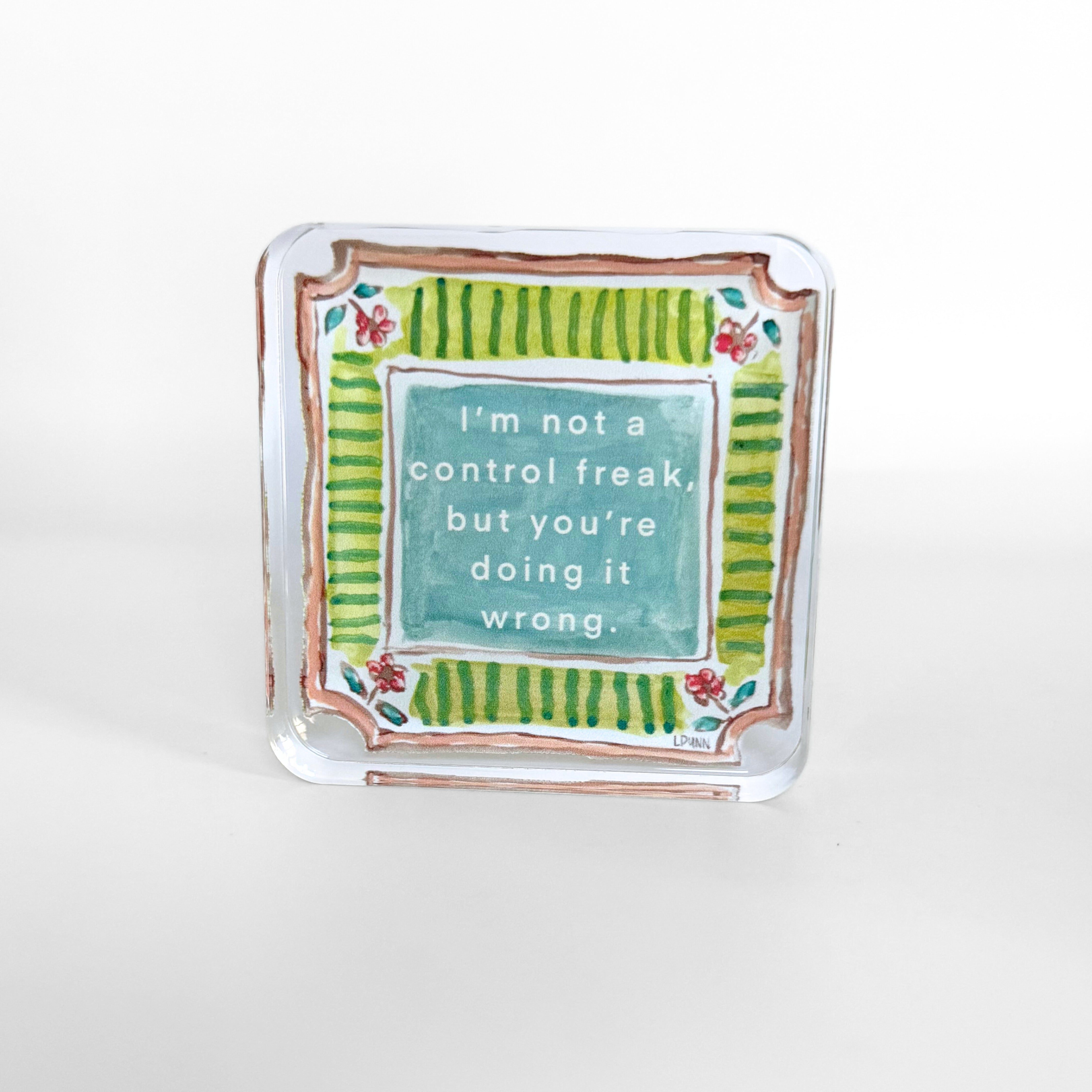Control Freak Acrylic Block