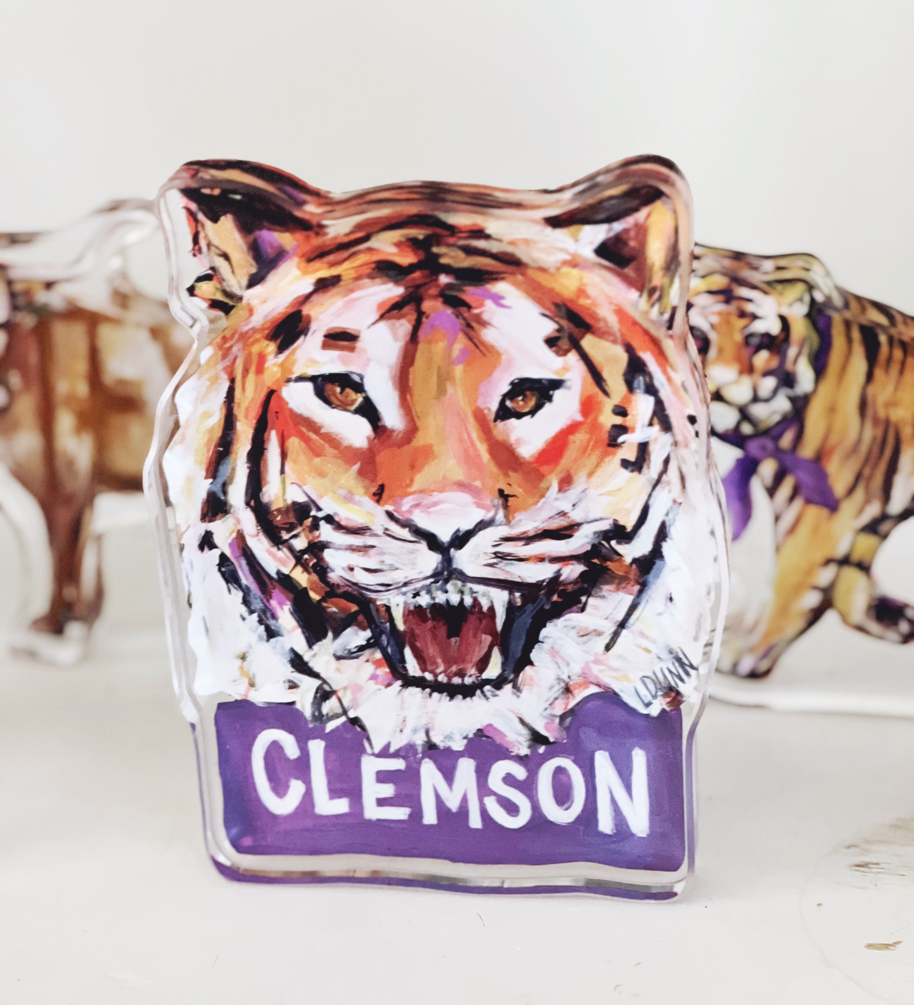 CLEMSON TIGER ACRYLIC