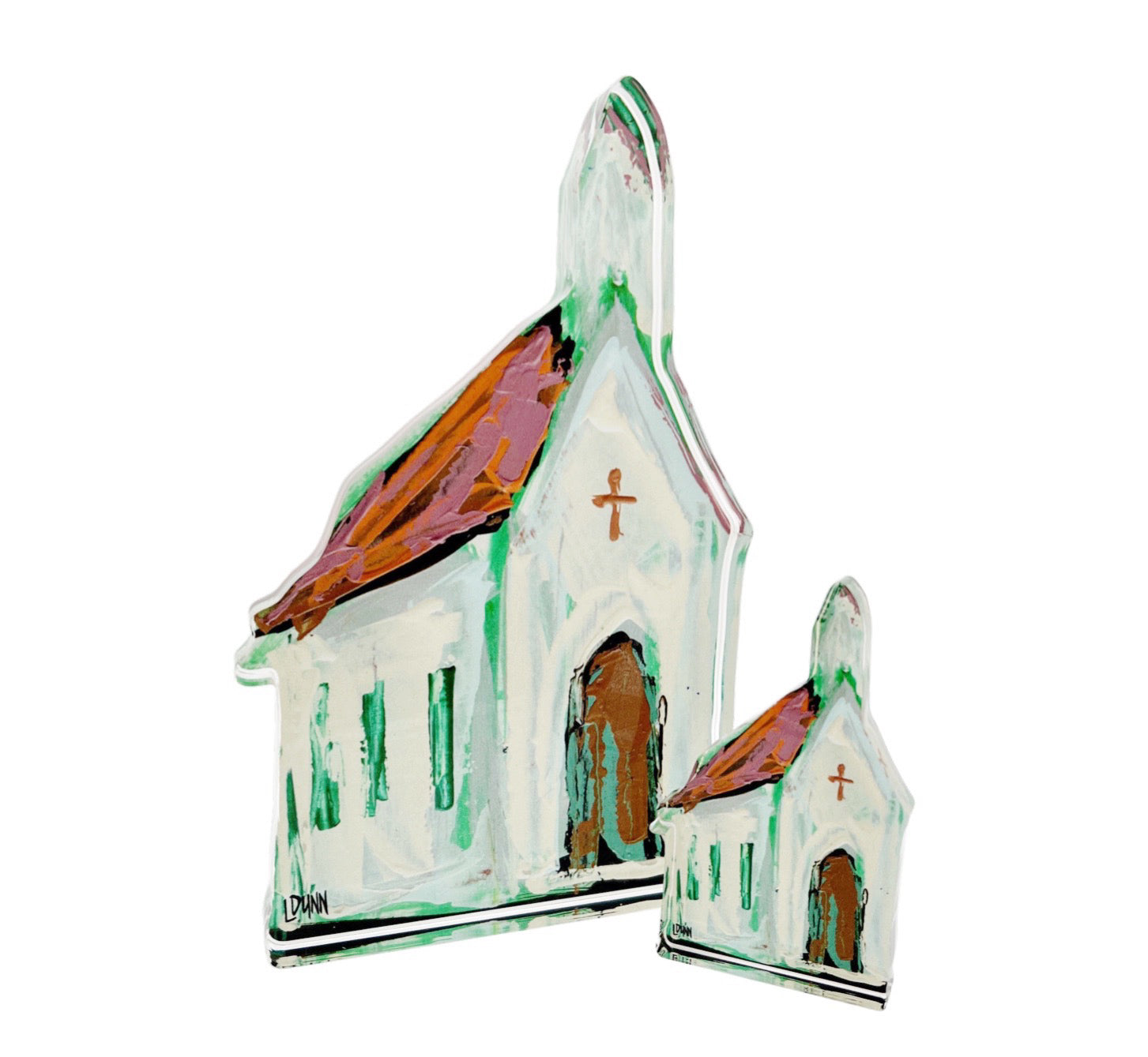 Copper top acrylic church