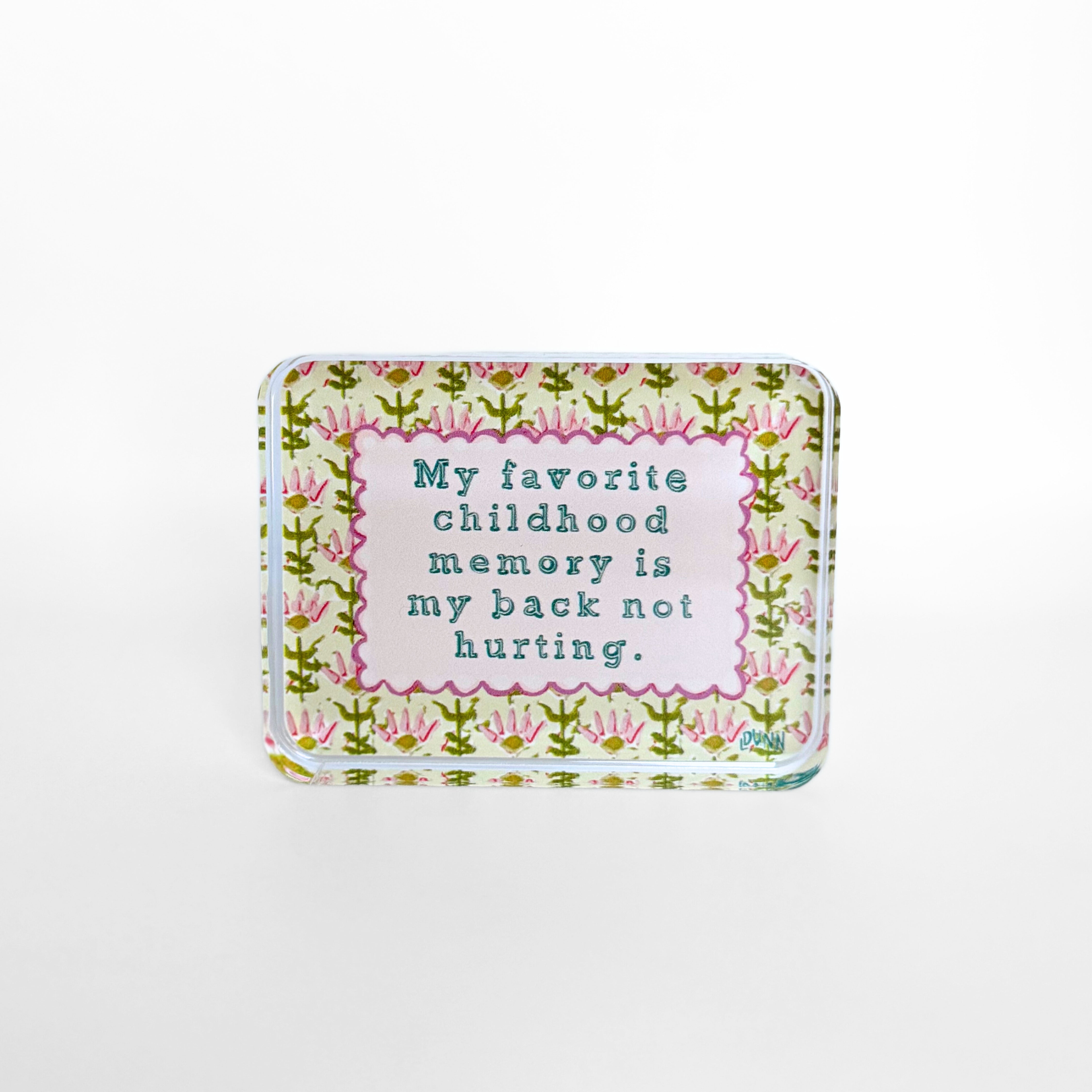 Favorite Childhood Memory Acrylic Block