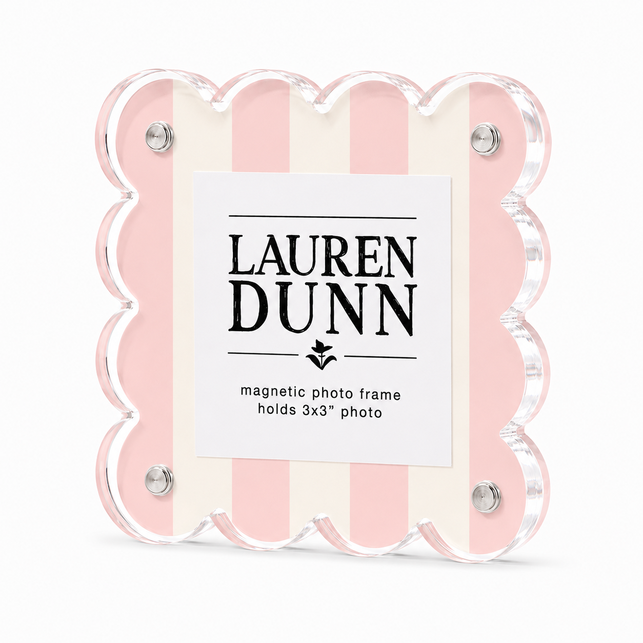Blush Cream Scalloped Frame