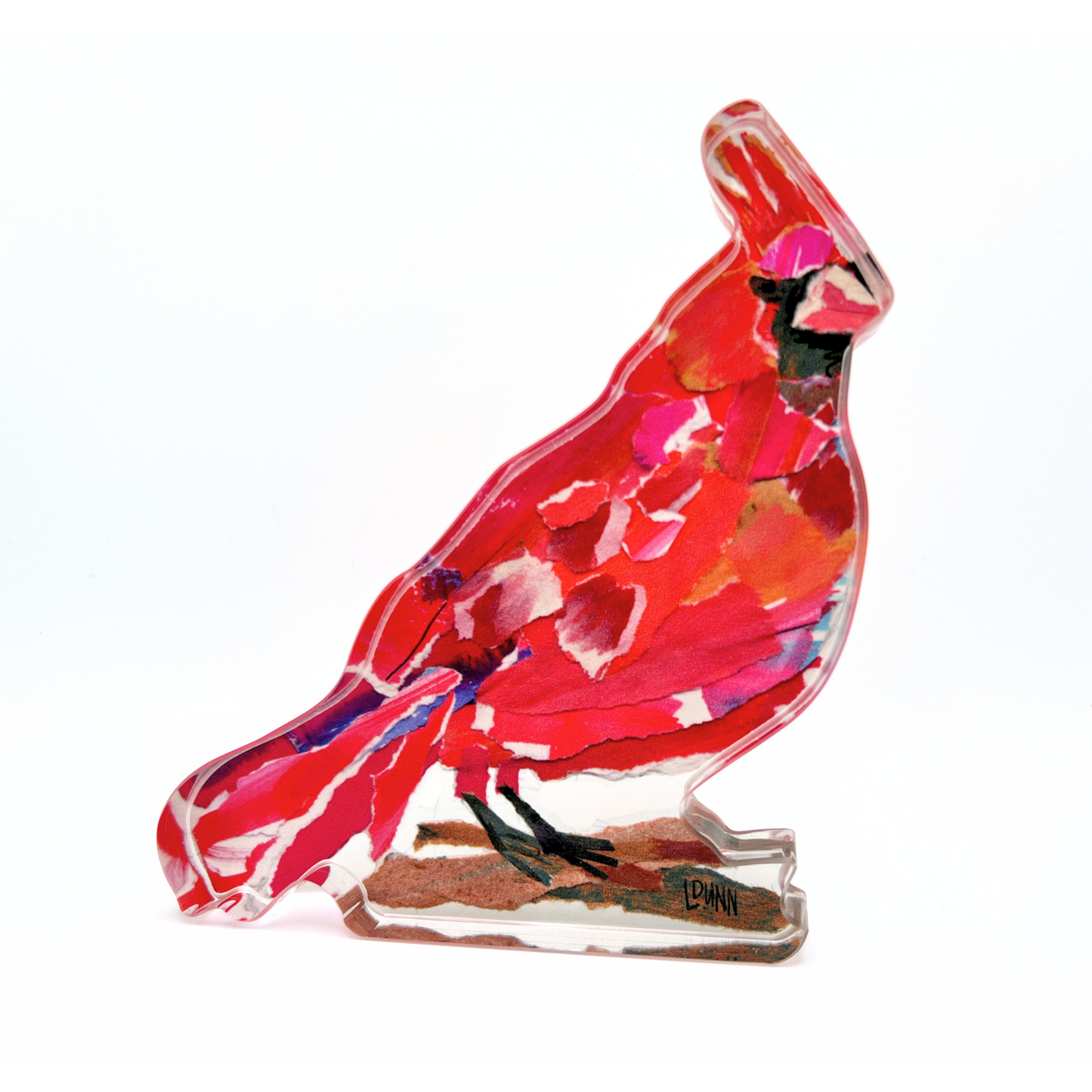 VISITING CARDINAL ACRYLIC BLOCK