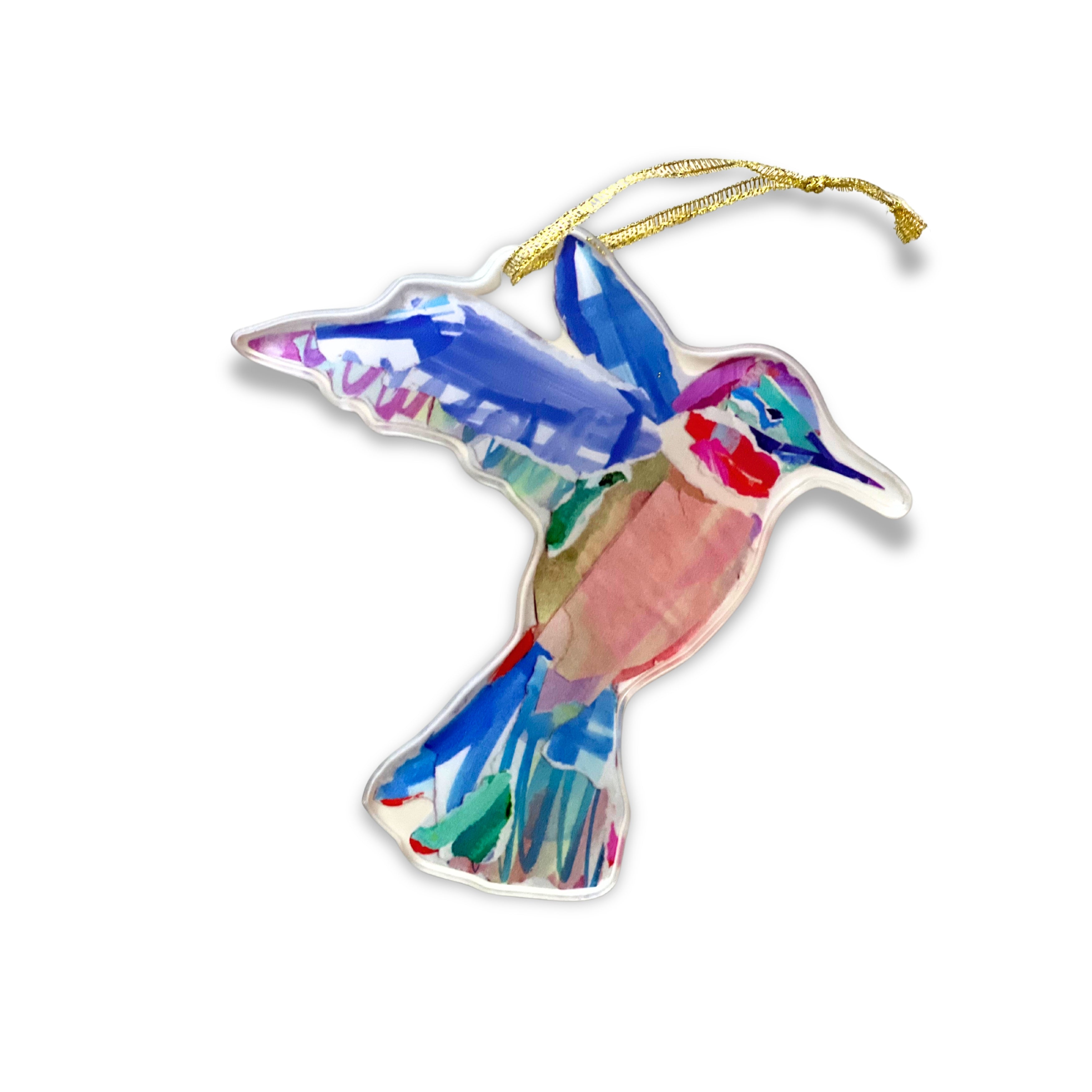 HUMMINGBIRD ACRYLIC ORNAMENT