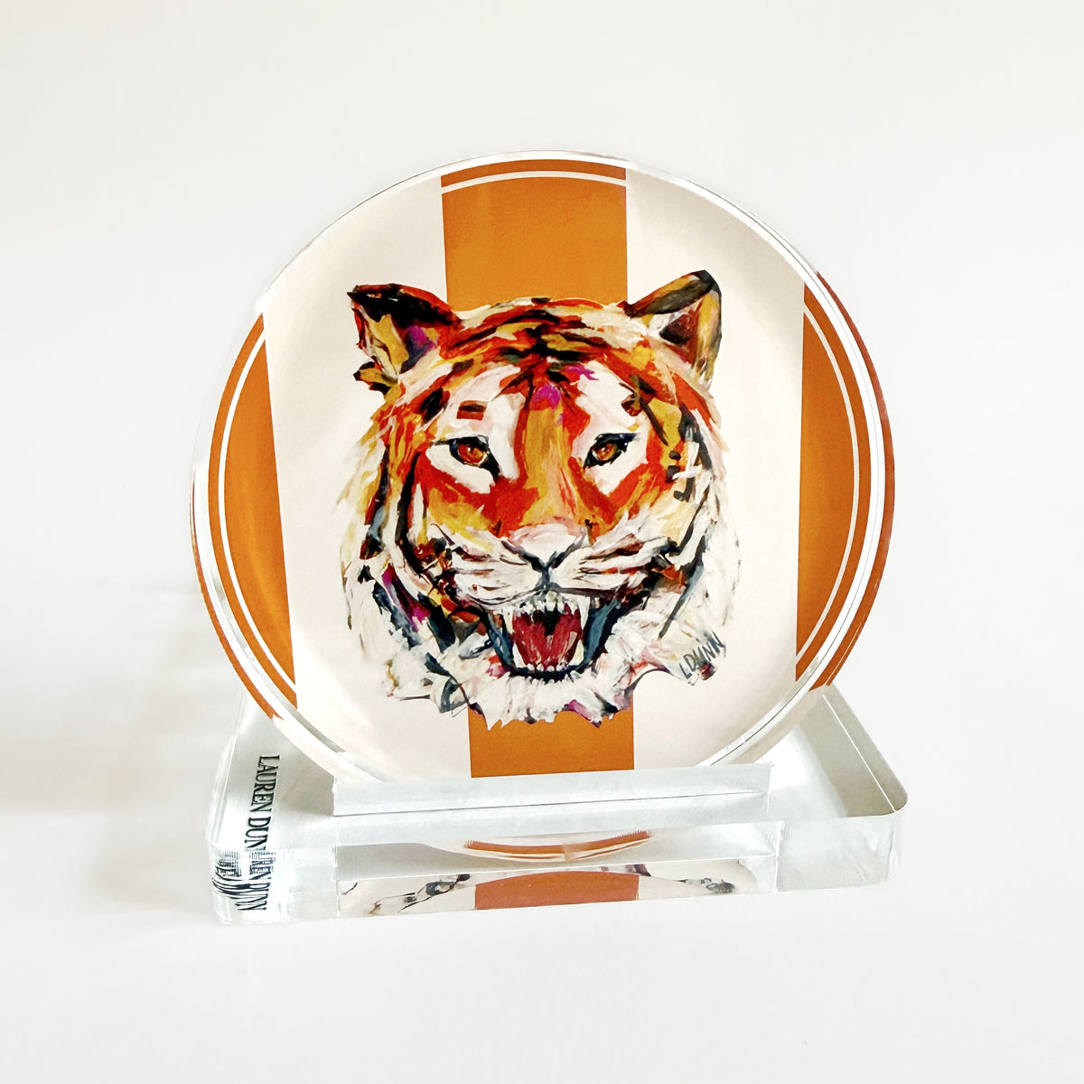 TIGER IN ORANGE GAME DAY COASTER SET