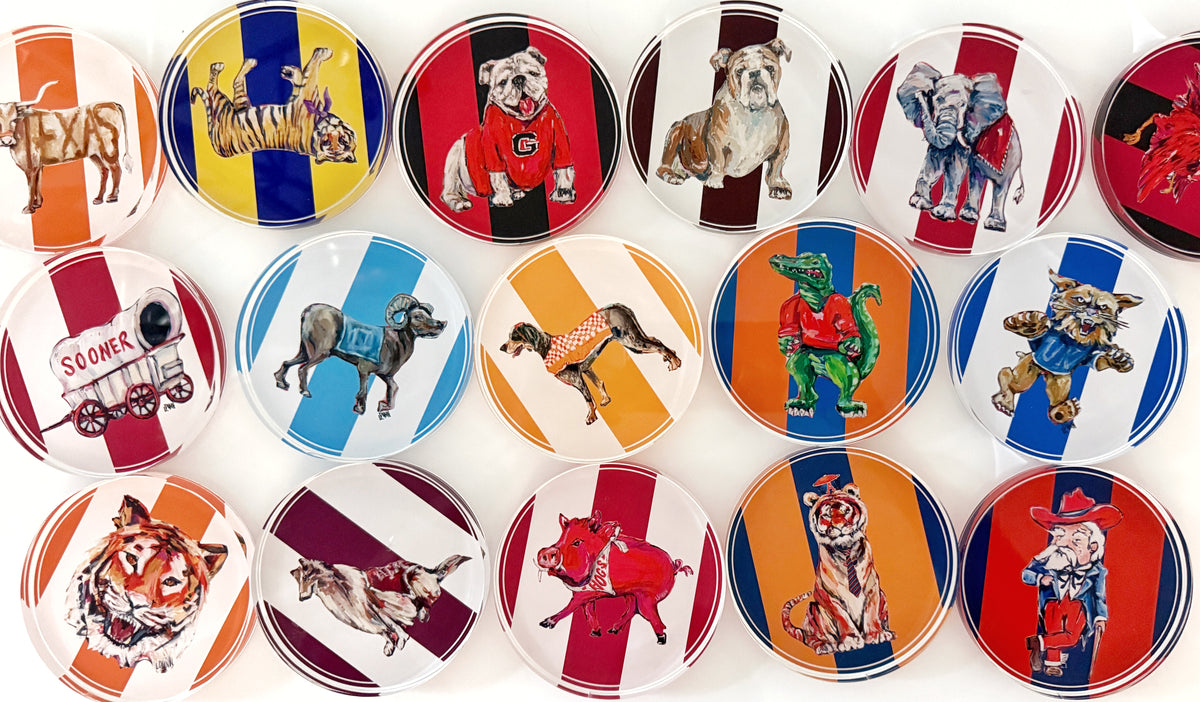 DAPPER GENTLEMAN GAME DAY COASTER SET