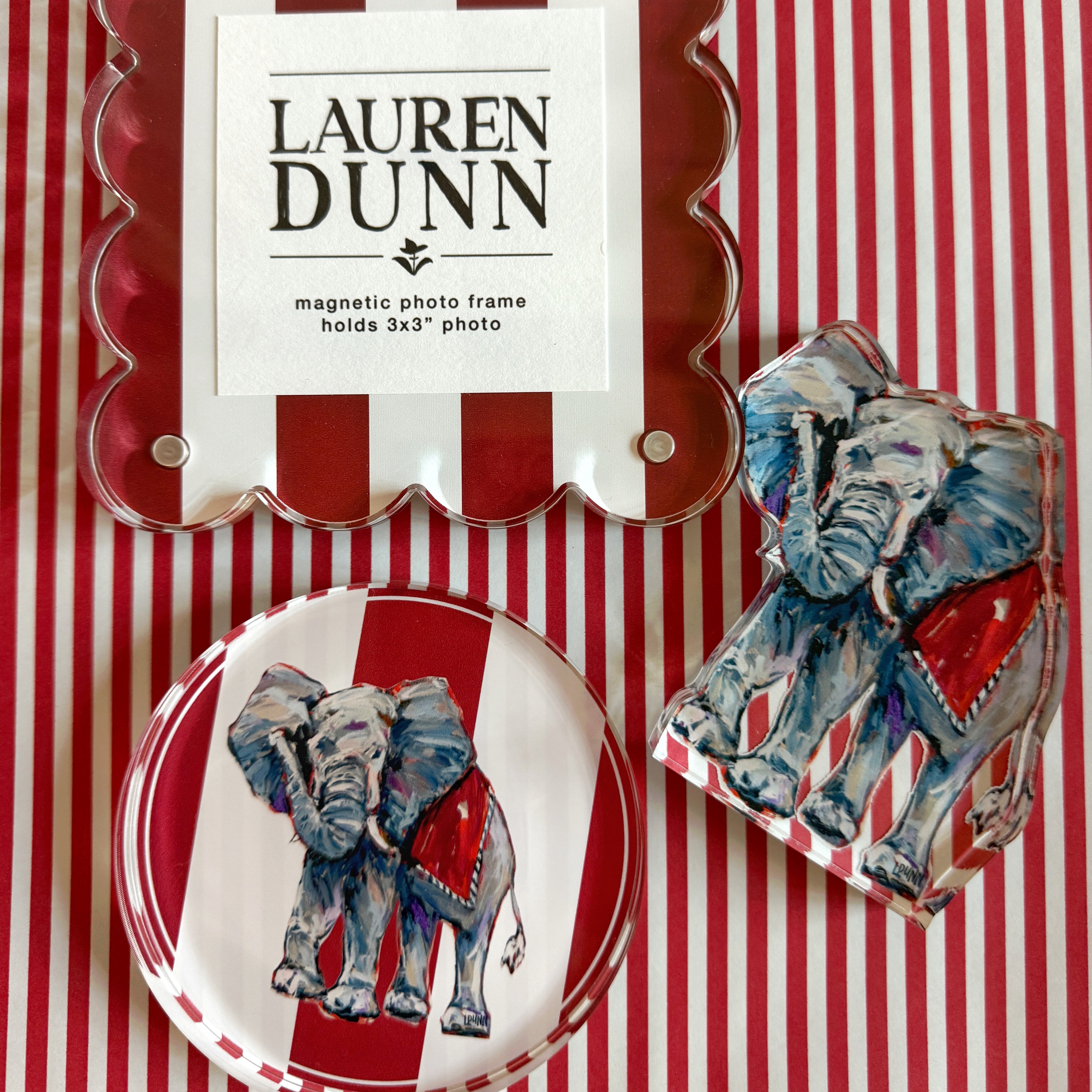 ELEPHANT GAME DAY COASTER SET