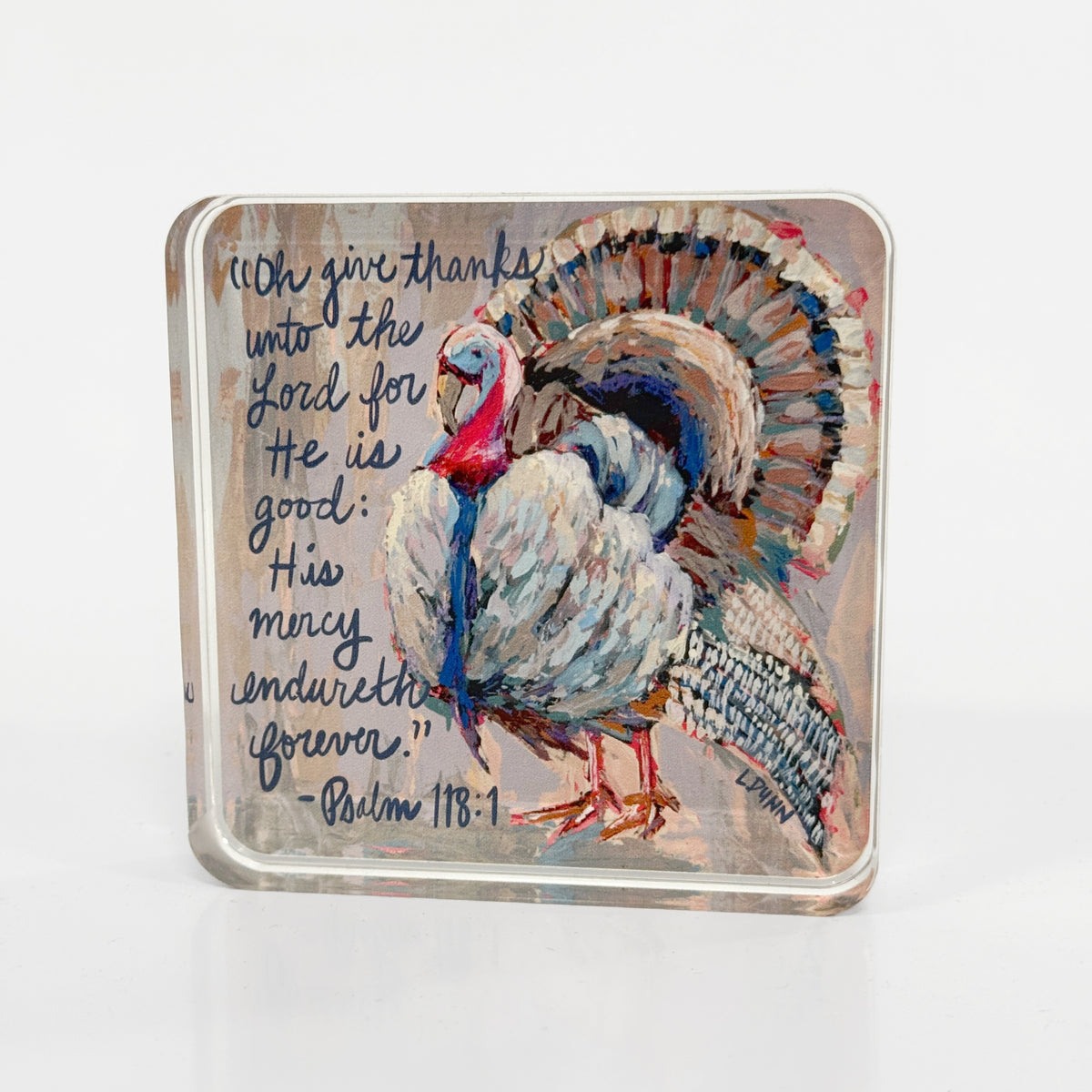 Psalm 118:1 Thanksgiving Scripture Block