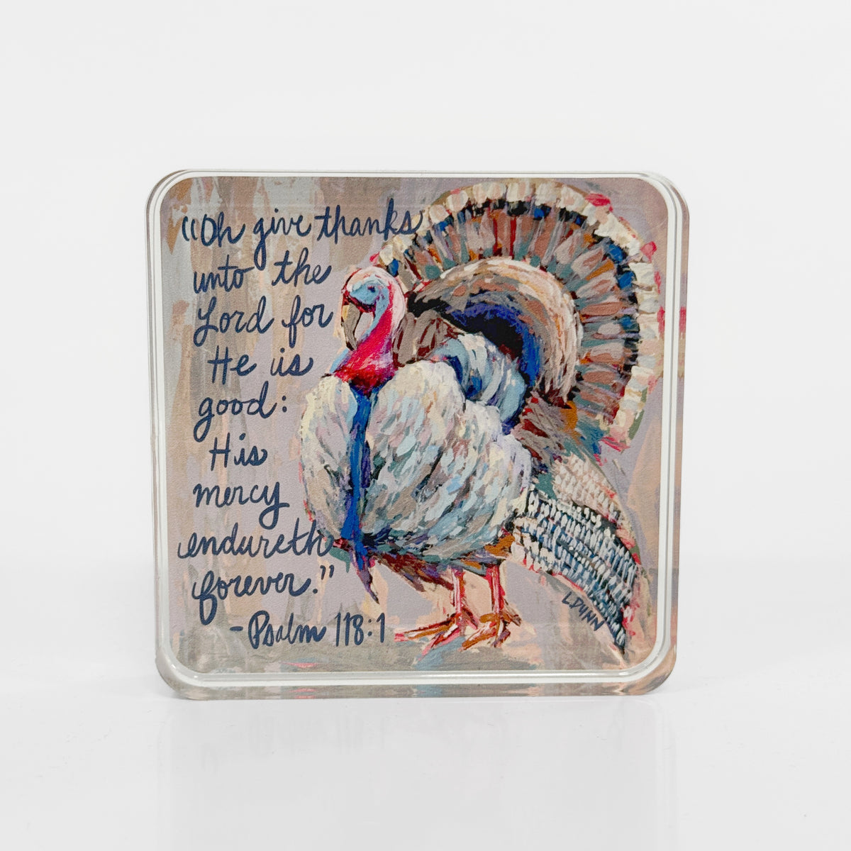 Psalm 118:1 Thanksgiving Scripture Block