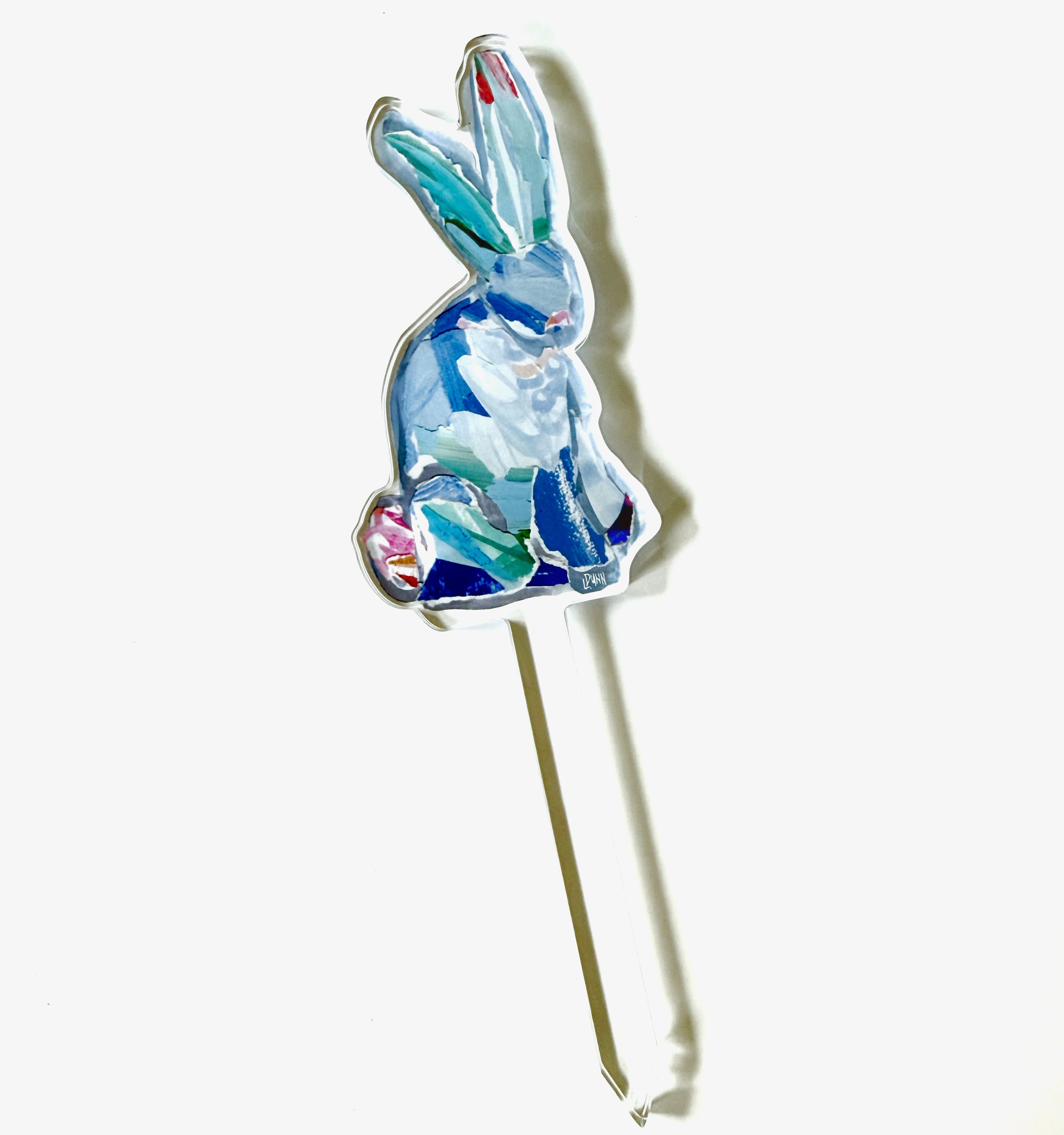 BLUE BUNNY PLANT STICK