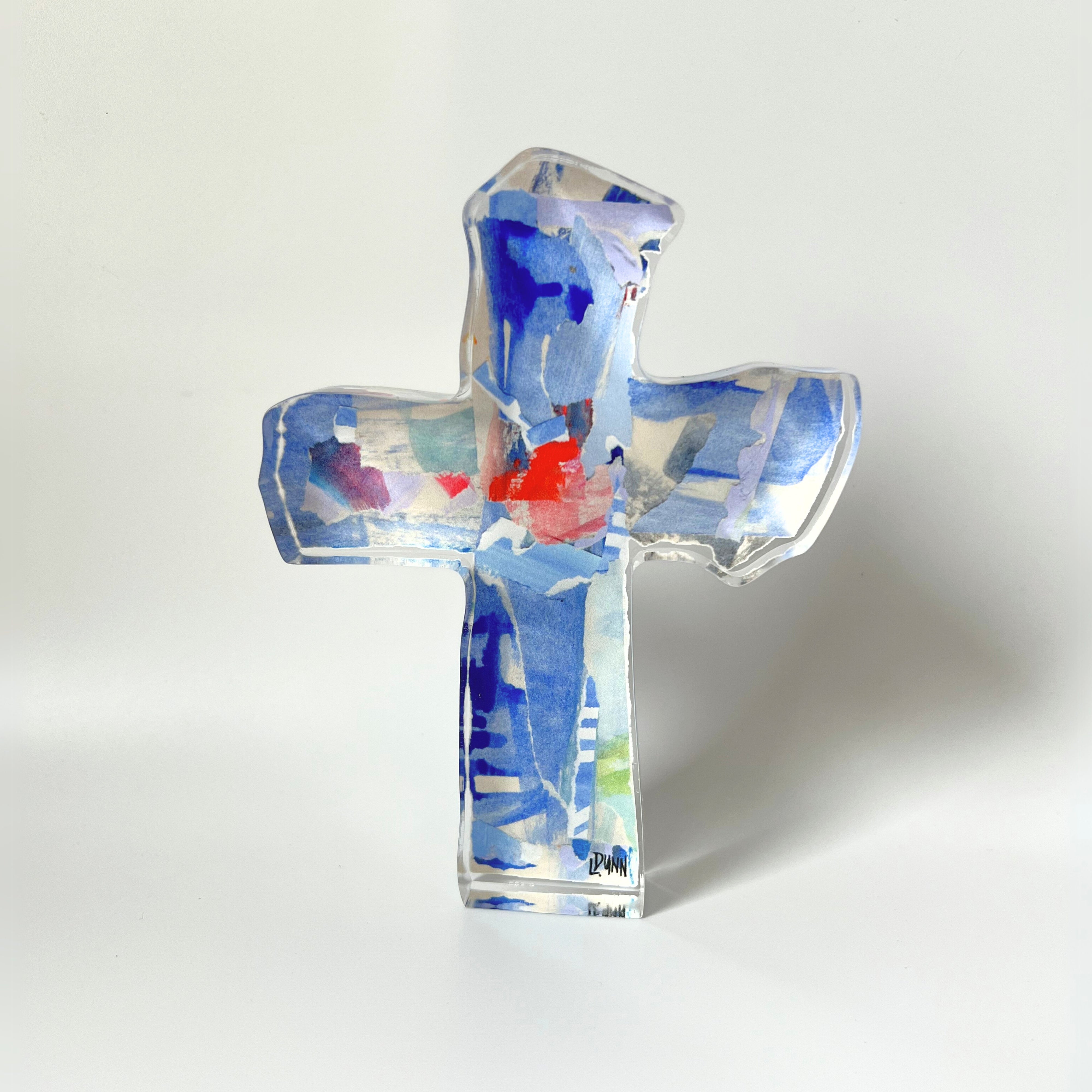 PERIWINKLE ACRYLIC CROSS