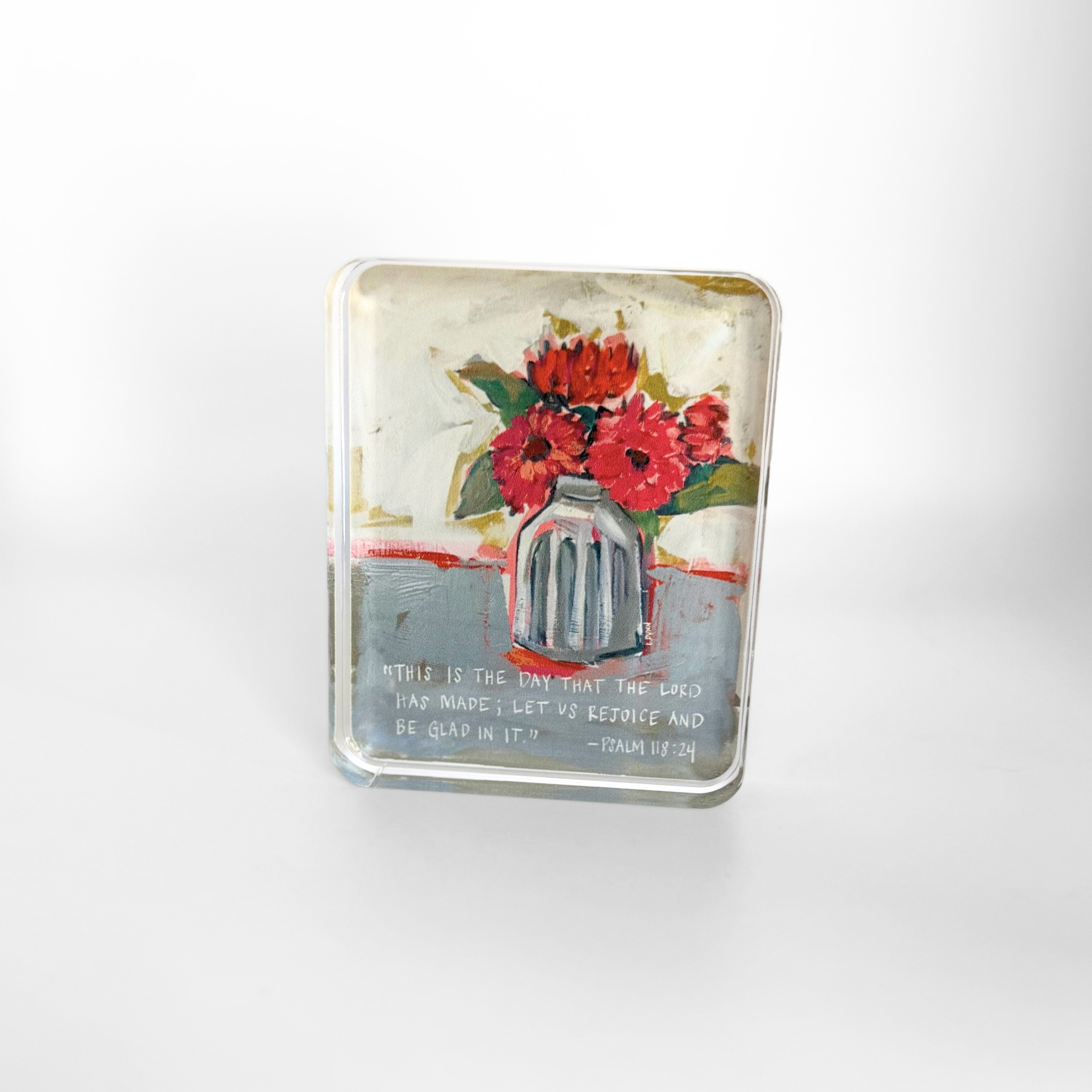 Psalm 118:24 Acrylic Scripture Block