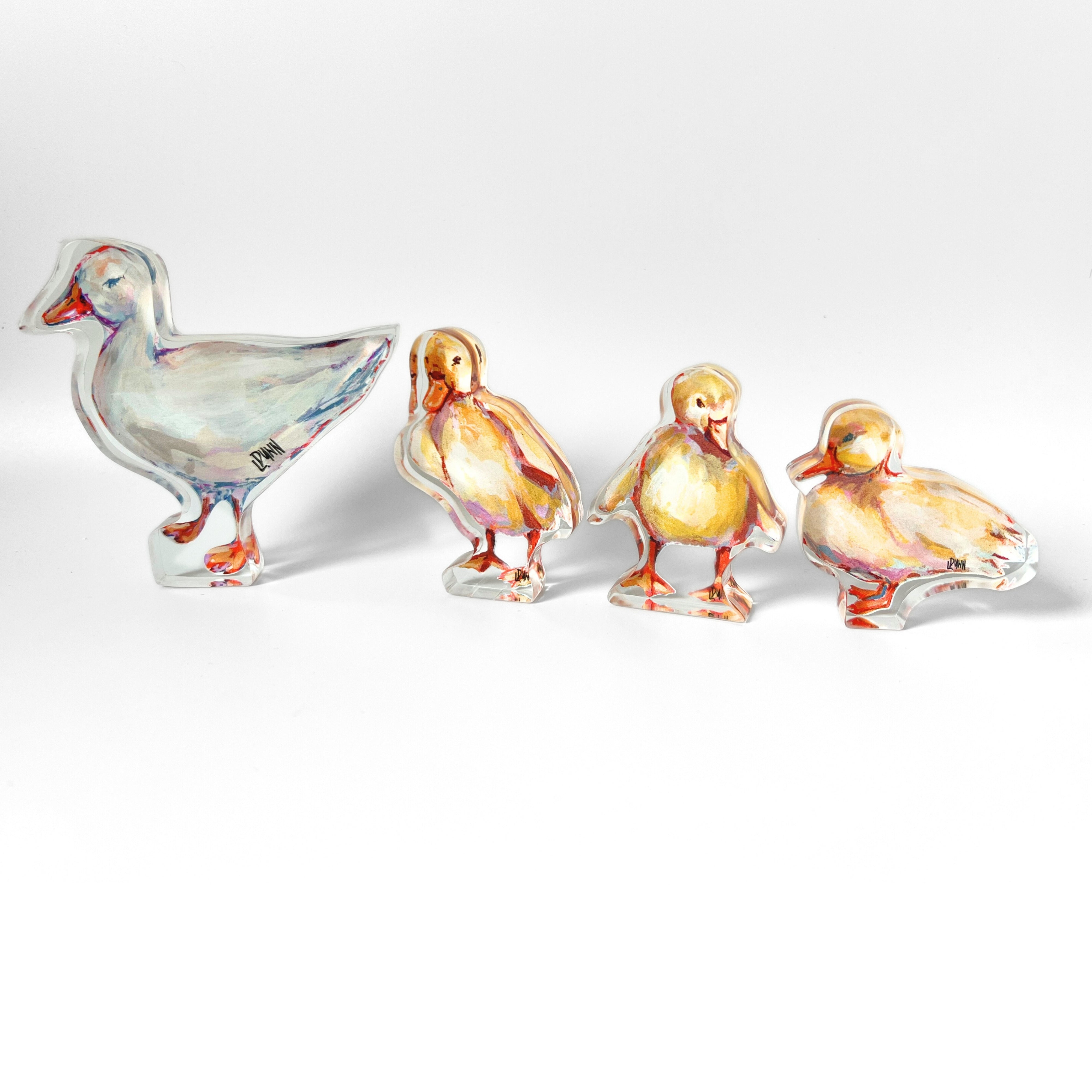 Mama Duck + Ducklings Acrylic Collection