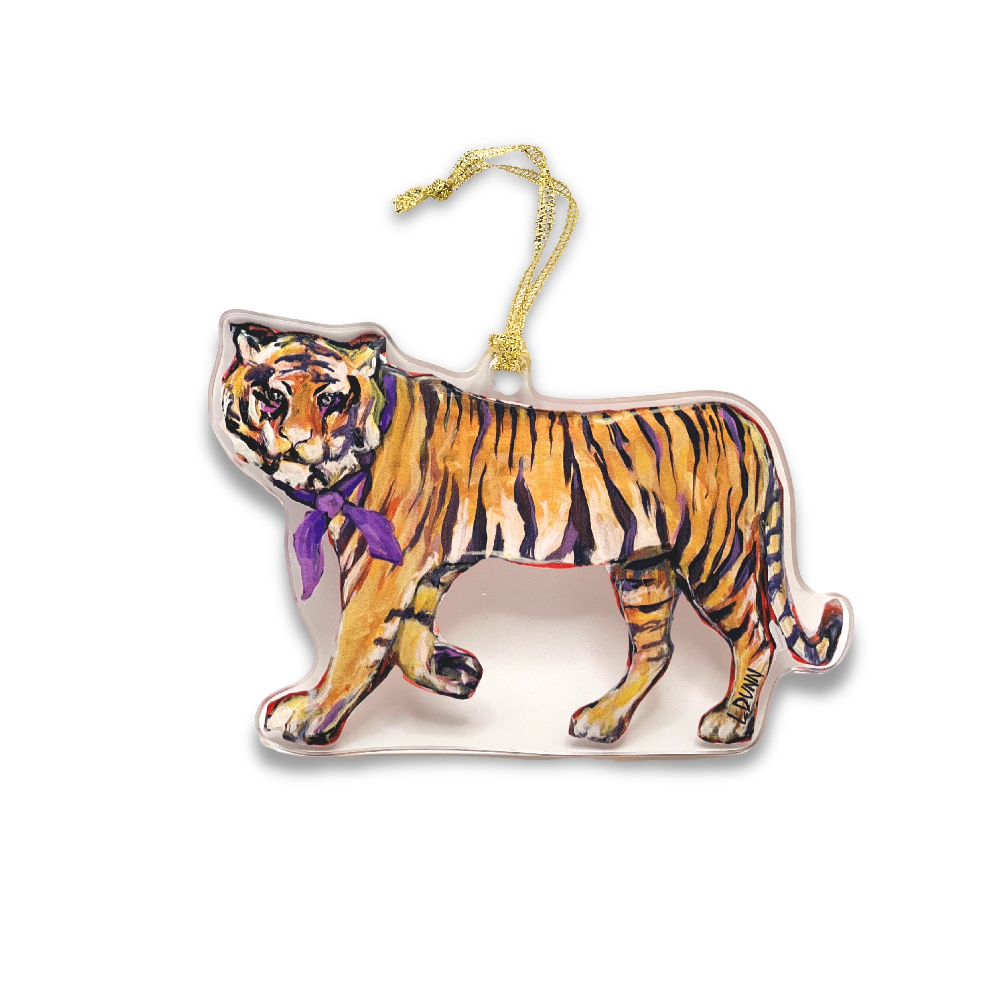 GAMEDAY TIGER ACRYLIC MASCOT ORNAMENT