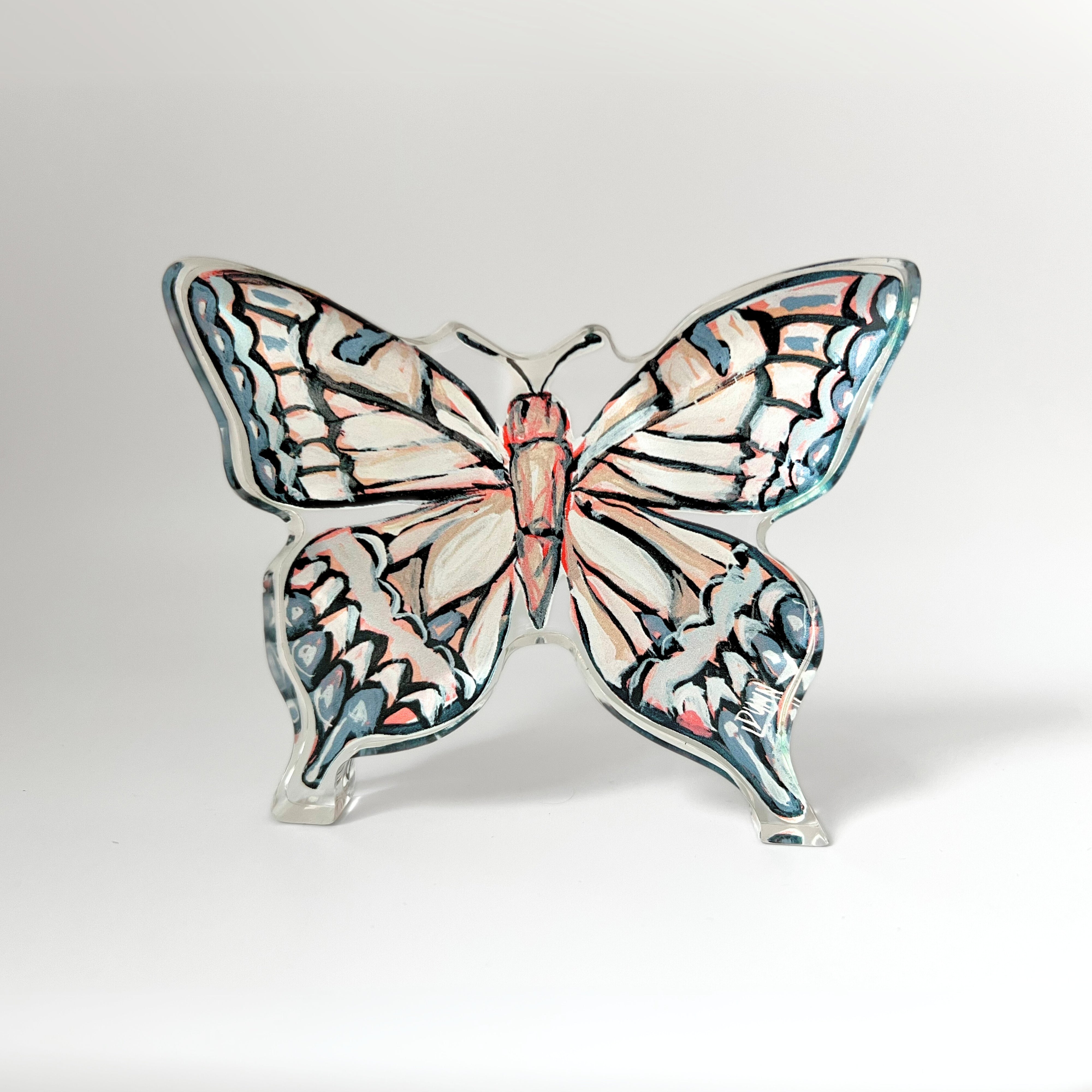 NEUTRAL BUTTERFLY ACRYLIC BLOCK