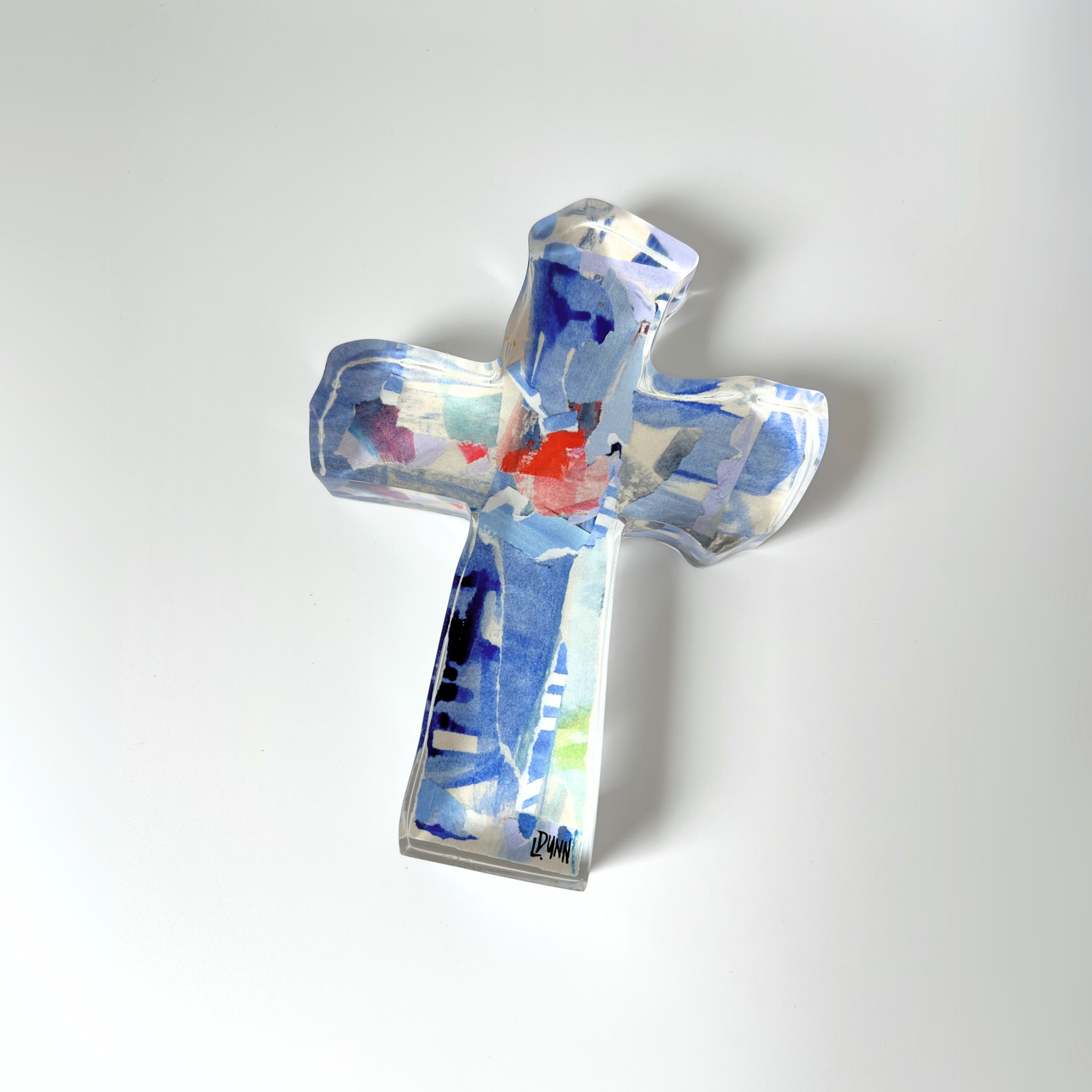 PERIWINKLE ACRYLIC CROSS