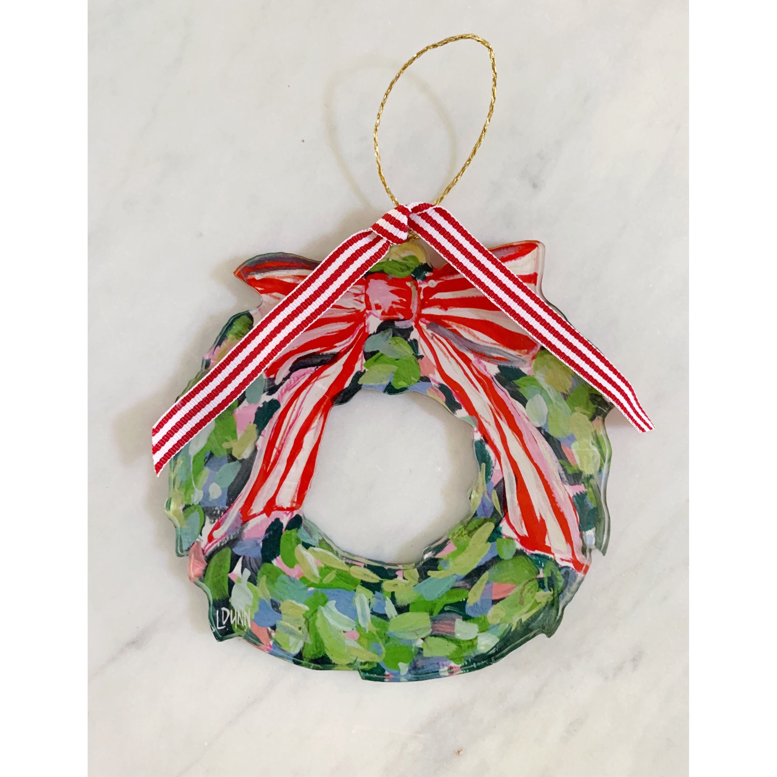 WREATH ACRYLIC ORNAMENT