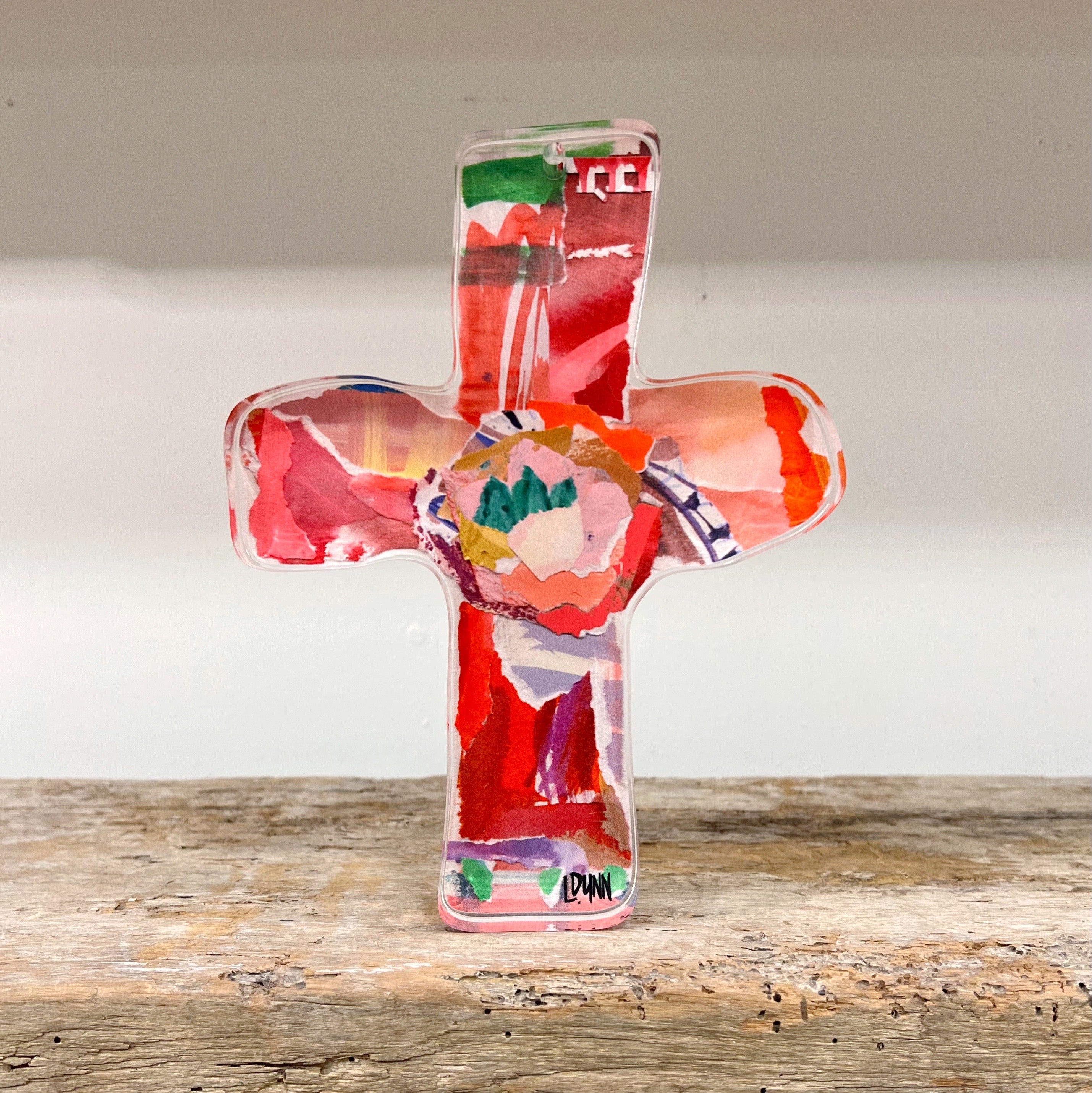 RED EVERLASTING LOVE ACRYLIC CROSS